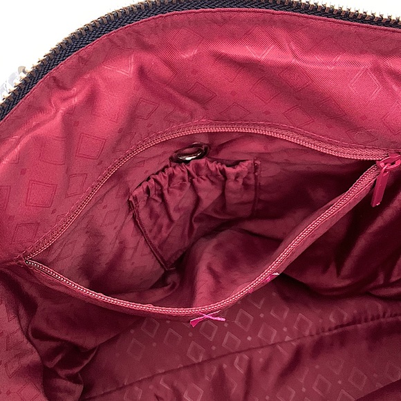 🔥🎉 HP!🔥🎉Vera Bradley Midtown Small Tote Midnight Floral Lockable Women's Bag - Picture 6 of 9